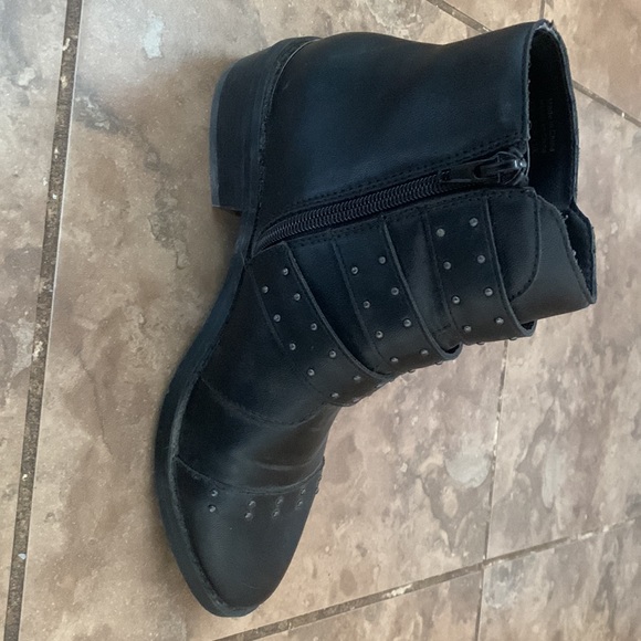 Studded look biker ankle boot - Picture 2 of 5